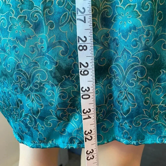 Vintage NWT Floral Silky Violet & Rose Nightgown Robe 2 Pieces Set Women Size M - Picture 3 of 10